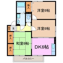 フォルトゥール・スードA棟の物件間取画像